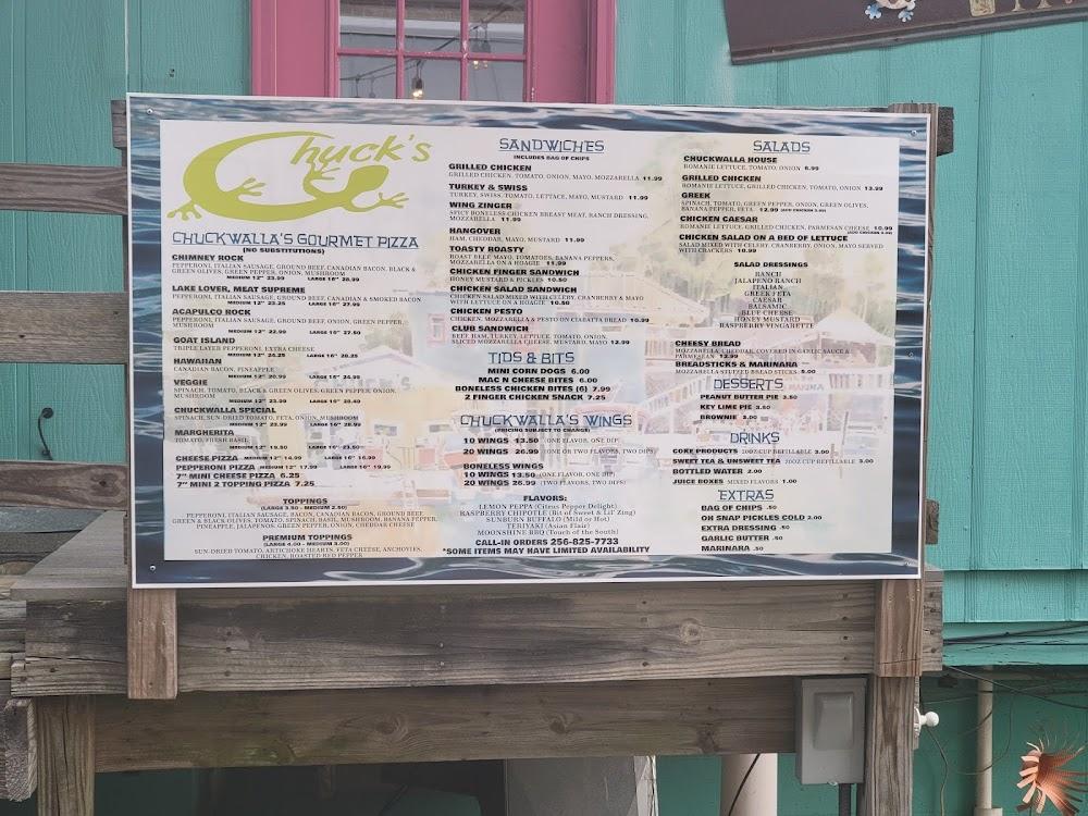 Chuckwalla's Pizza at Chuck's Marina Menu image 3